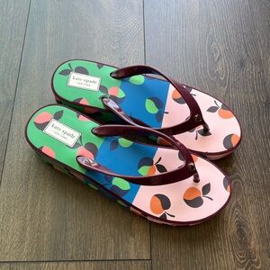 NWOT Kate Spade Platform Flip Flops